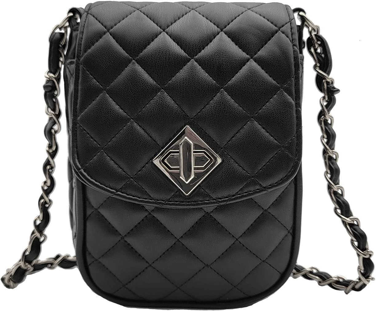 Phone Crossbody Bags for Women Small Vegan Leather Mini Shoulder Wallet Card Quilted Purse Z250910
