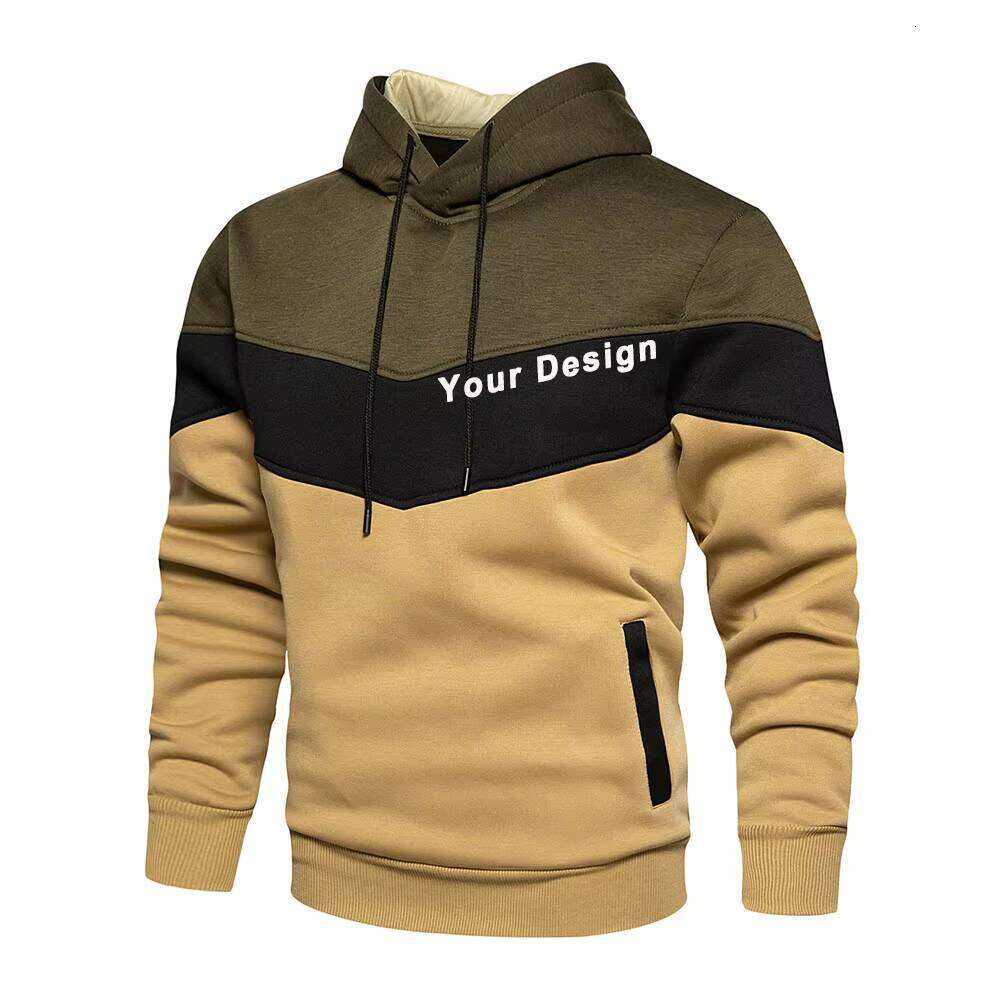 100% Polyester Logo Blank Streetwear Men's Hoodie