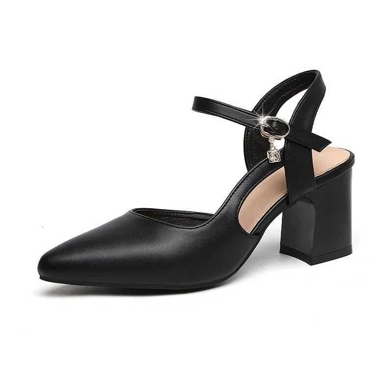 Women Sweet High Quality Beige Pu Leather Buckle Strap High Heel Shoes Lady Cool Comfort European Stylish Heel Shoes B9024 W250910