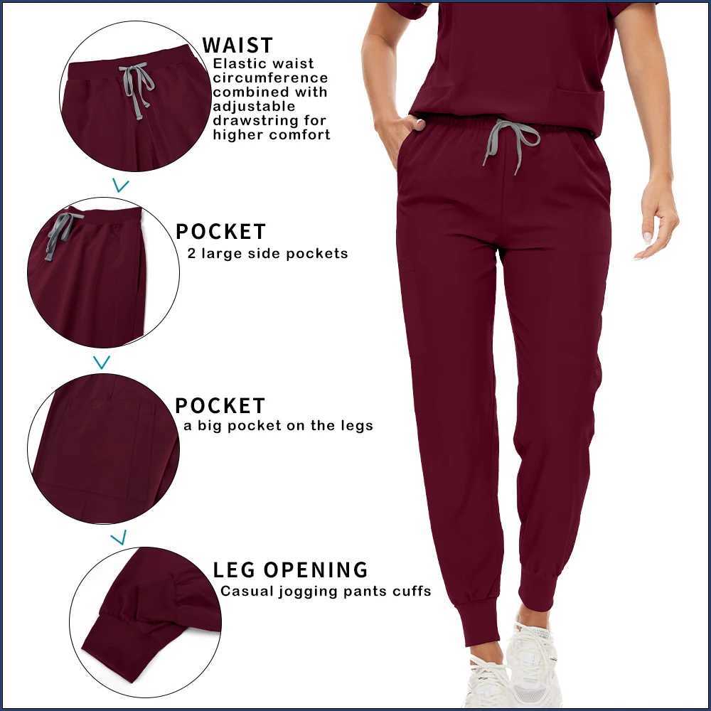 Summer Short Slve Work Suit Women Mens Uniforms Doctors Work Top Pants Casual Jogging Set Hospital Medical Surgical Uniforms X250910