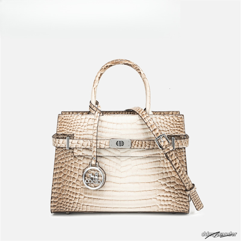 Designer Shoulder New High-Quality Crocodile Patterned White Vintage Leather Crossbody Bag ddmywonder ddmywonder ddmywonder ddmywonder