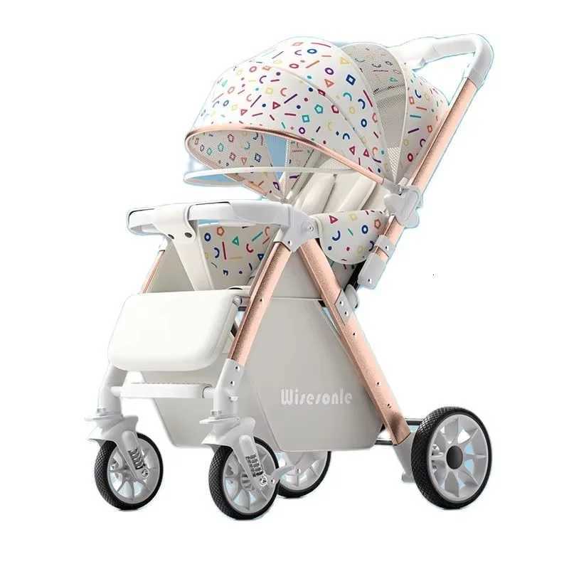 06 Years Old Baby Strollers can Sit and Lie Down High Landscape Lightweight Folding Twoway Stroller Children Stroller W250910