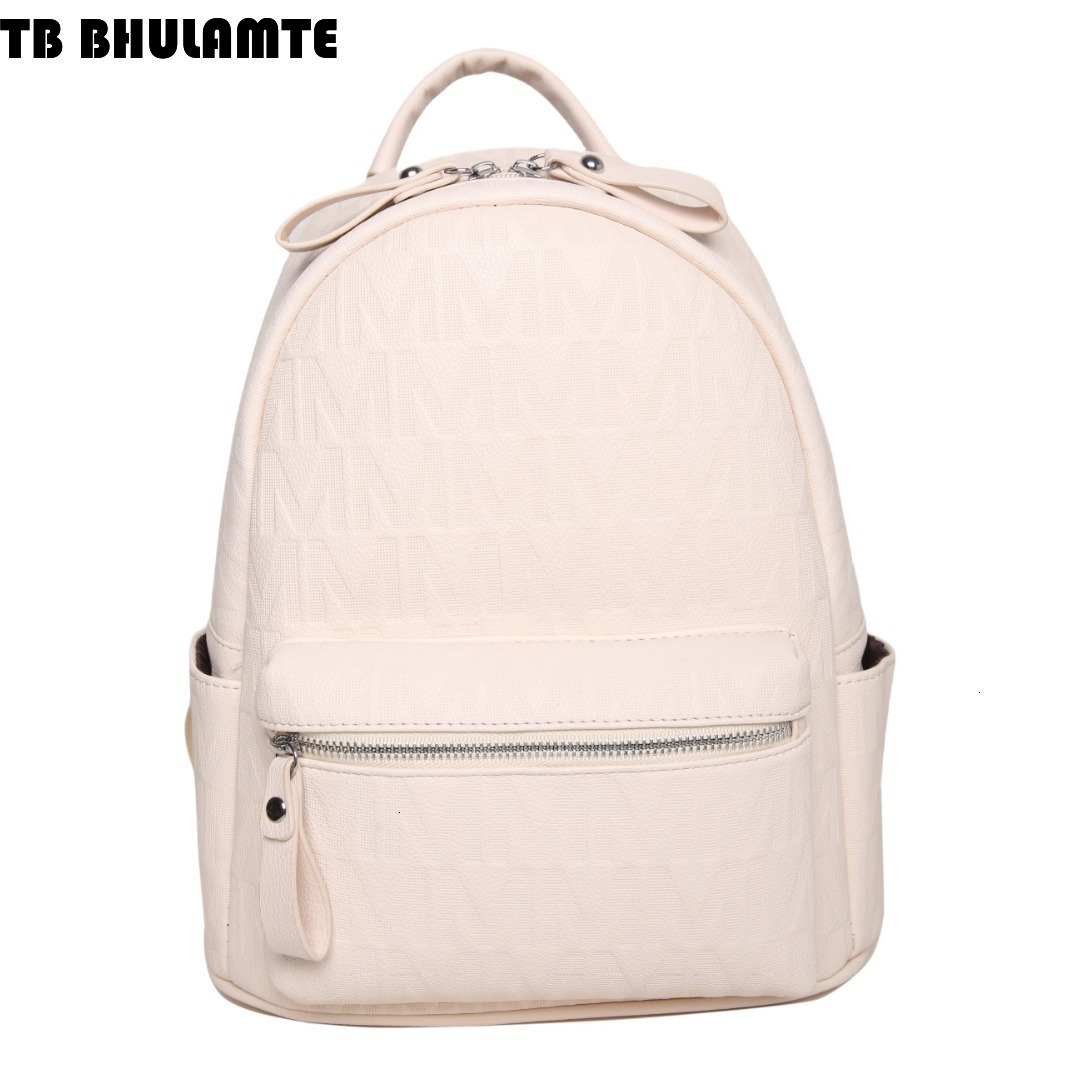 Free Shipping Designer Bag 2025 New Women's Backpack British Luxury Bag Style Embossed Letter Backpack Commuter Soft Leather Texture College Stud