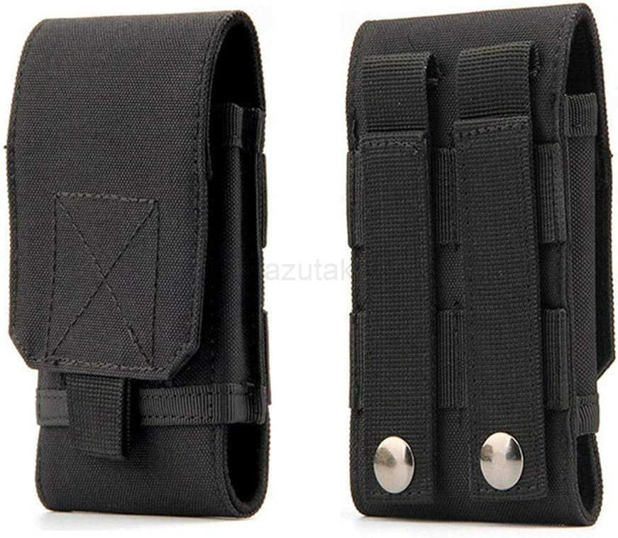 Tactical MOLLE Holster Army Mobile Phone Belt Pouch EDC Security Pack Carry Accessory Kit Waist Bag Case Compatible iPhone 13 14 15 Pro XS Max XR 7 8 