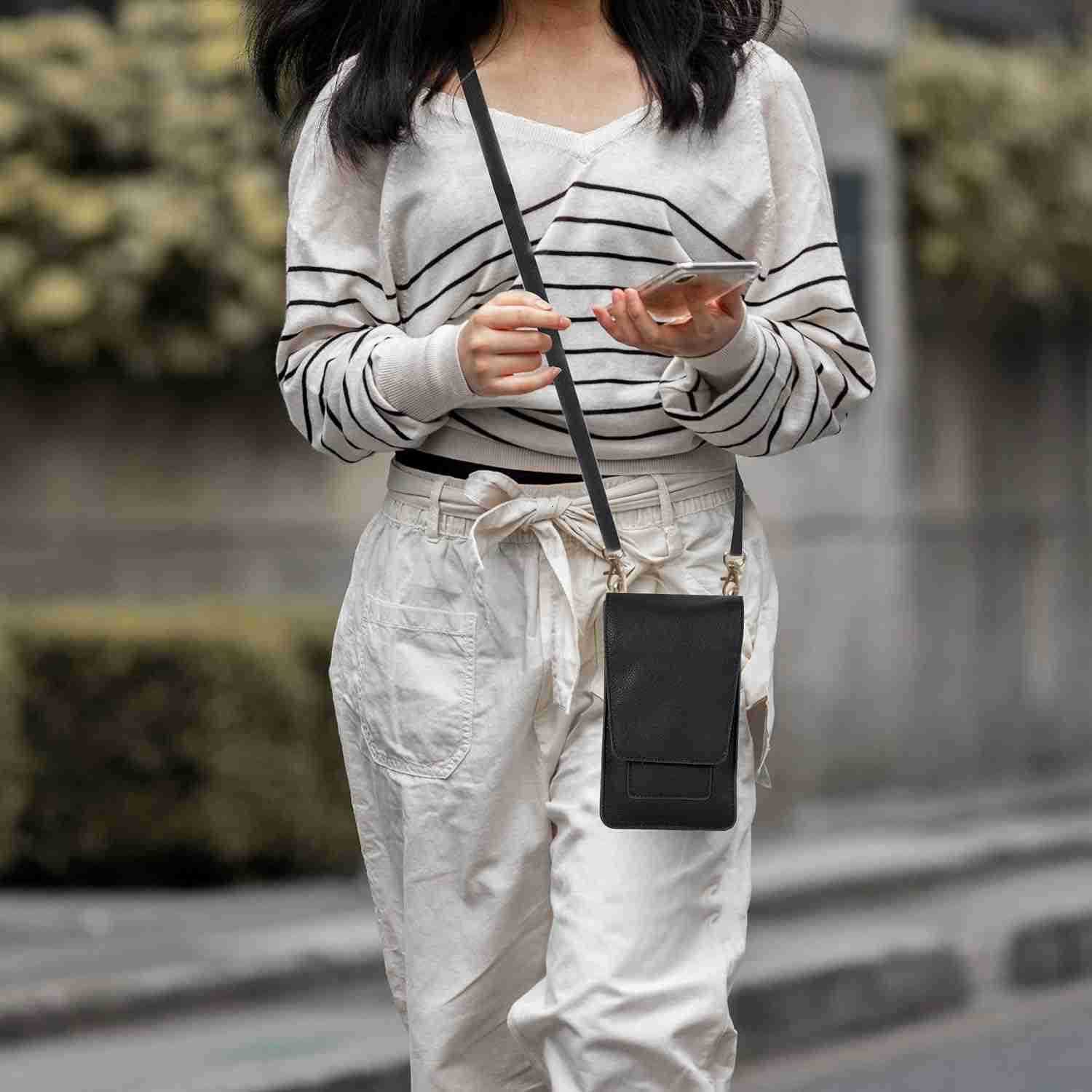 Leathers Small Crossbody Bag For Women Mini Cell Phone Purse Crossover Wallet Bag With Adjustable Shoulder Strap Z250910
