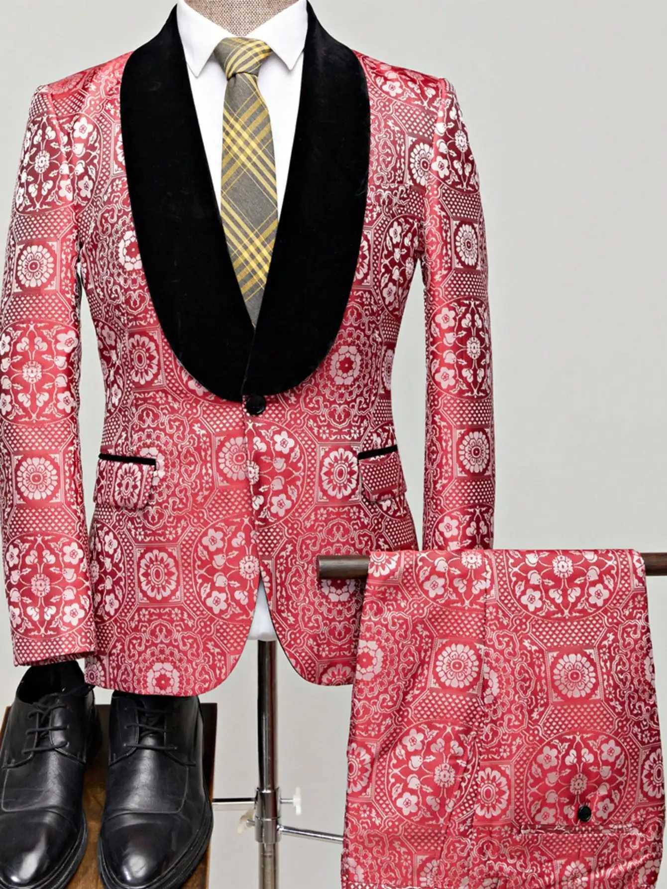 Mens Suits Tuxedo Suit Set Slim Fit 2 Piece Luxurious Party Dinner Jacket Pants W250910