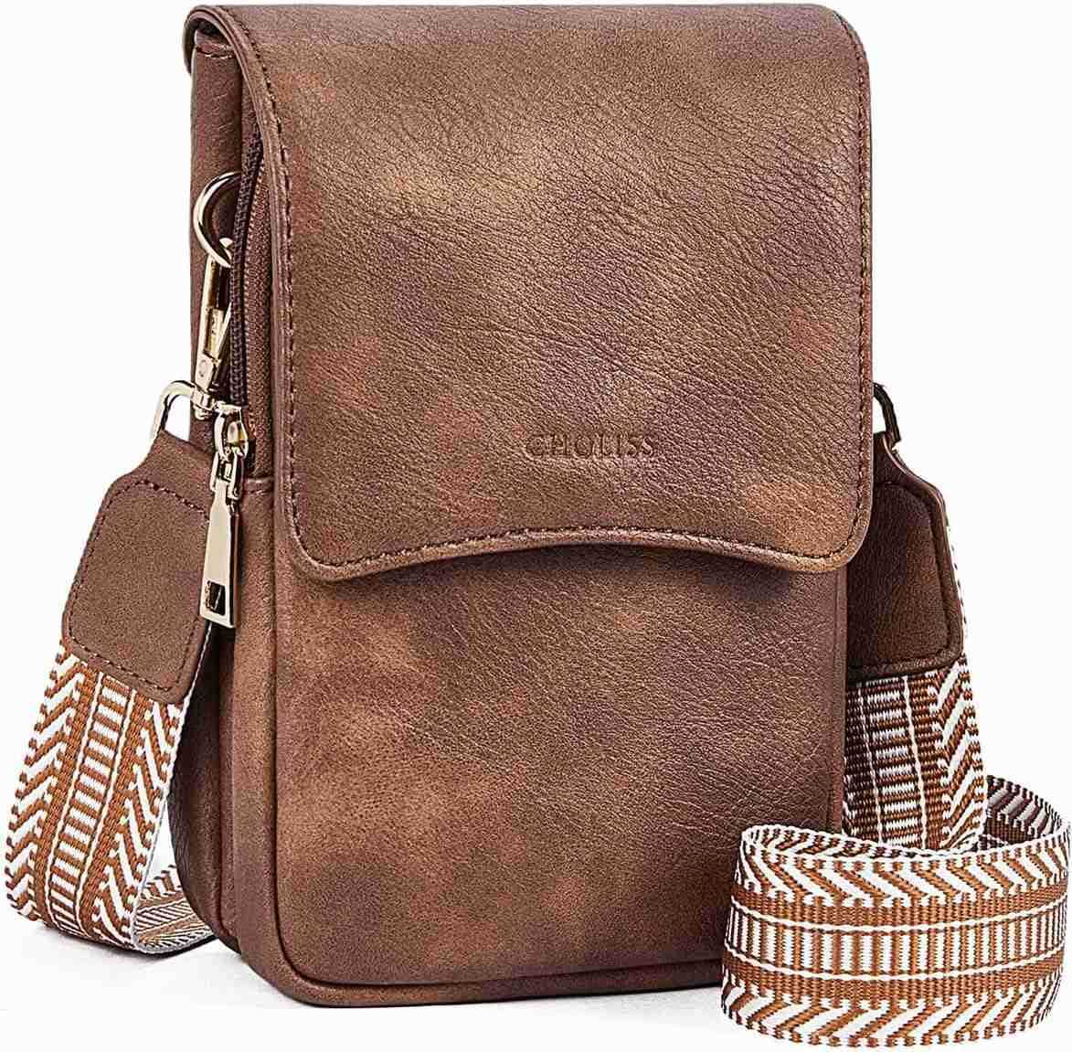 Cell Phone Crossbody Purse Small Cross Body Bag for Woman Leather Travel Wallet Shoulder Handbags with Card Slots Z250910