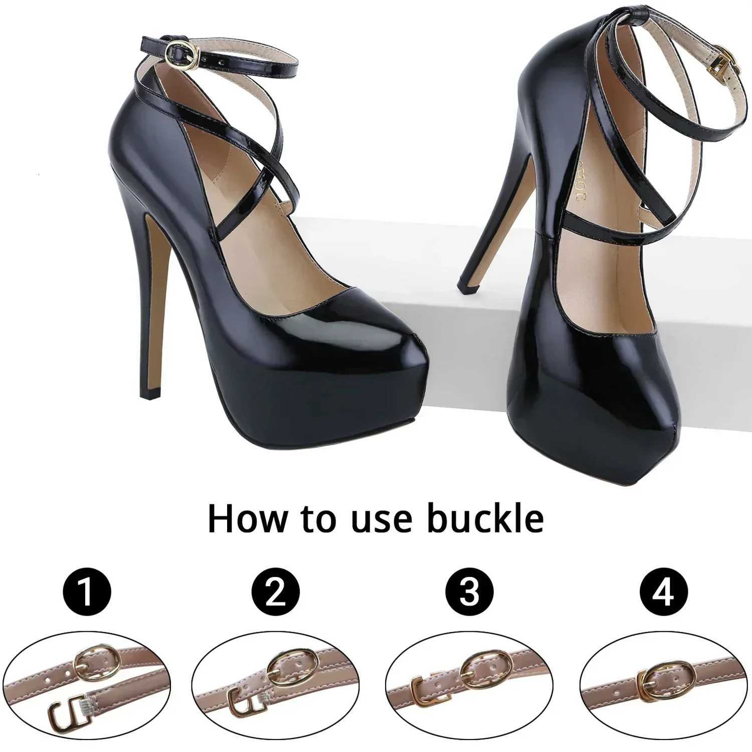 Women Platform Stilettos Sexy Pumps Shallow Round Toe Slingback Super High Heels Elegant Party Wedding Banquet Shoes W250910