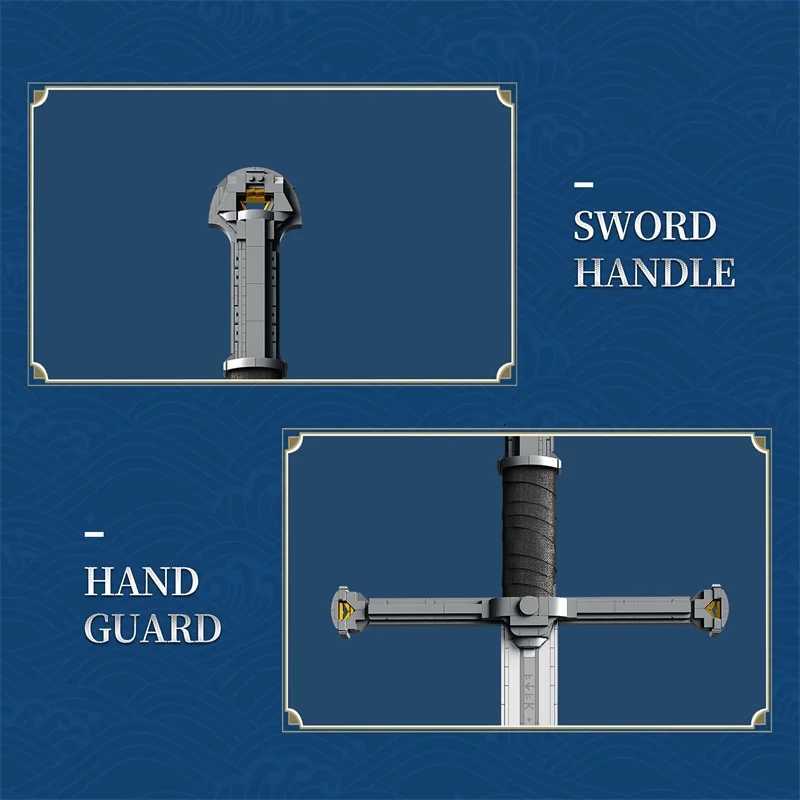 Creative Famous Samurai Sword Weapon Model Building Blocks Lord of Rings Bricks Assembly Toys Kid Christmas Gifts for Boys Z250910