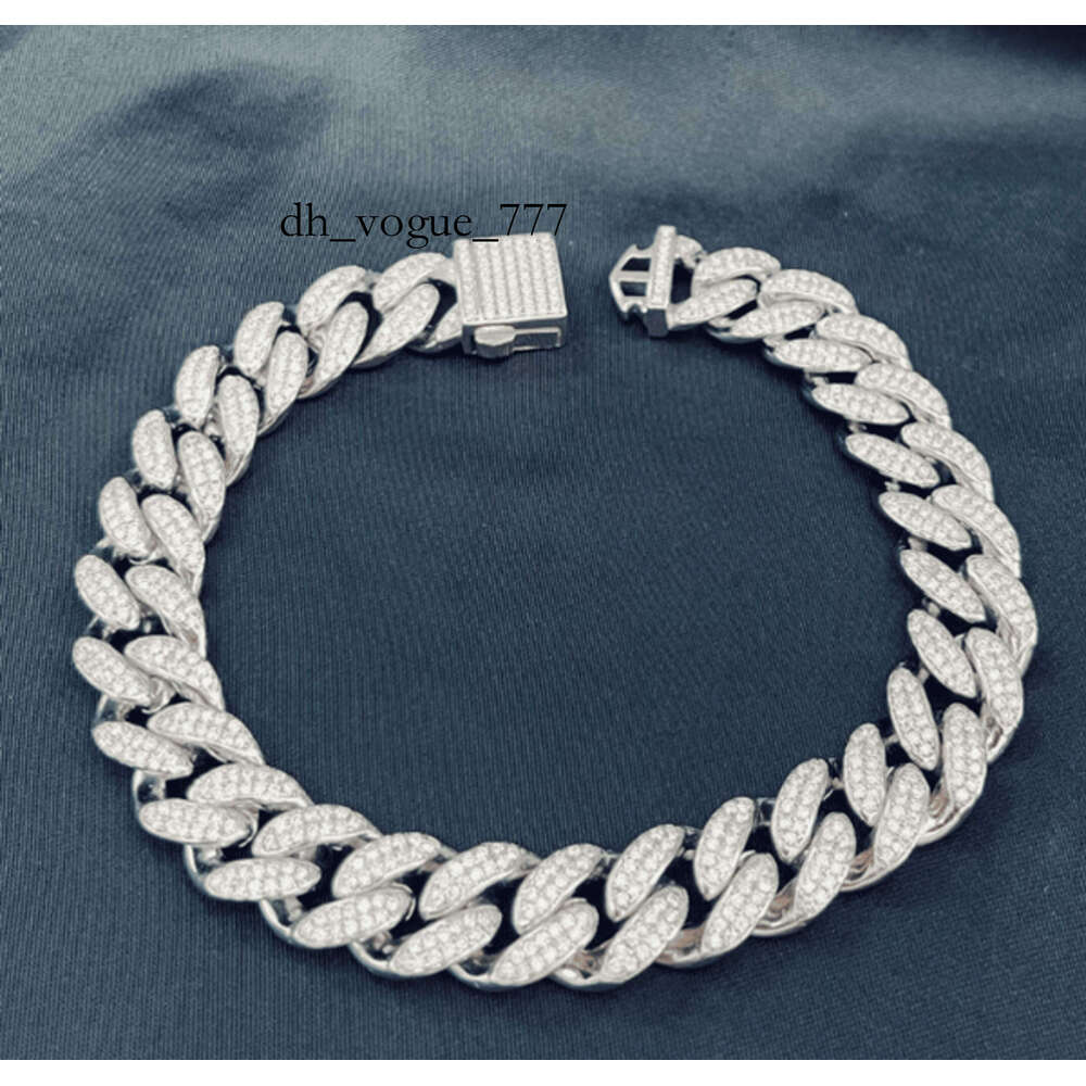 Miami link men women moissanite cuban bracelet available in sterling sier pass dia test