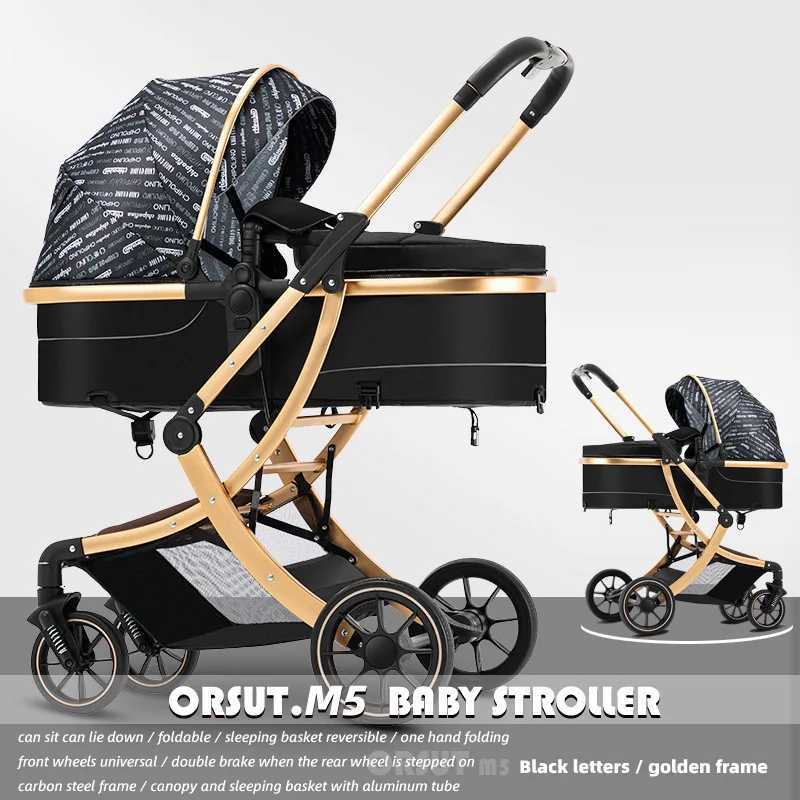 Lightweight Highview Baby Stroller Can Sit or Lie Down Lightweight and Foldable Twoway Shockabsorbing Newborn Stroller W250910