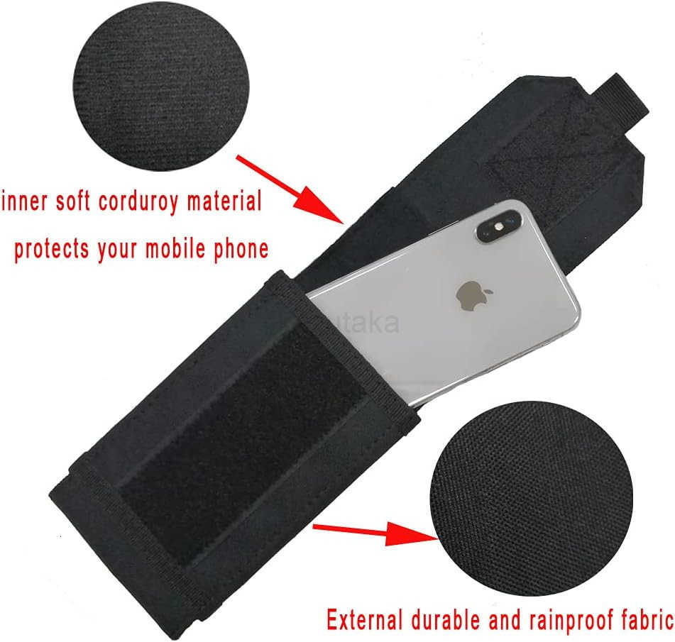 Universal Tactical Molle Mobile Phone Holster Belt Smartphone Strap Pack Utility Military Small Pouch Mini Waist Bag for iPhone 12ProMax12Pro1211ProMa