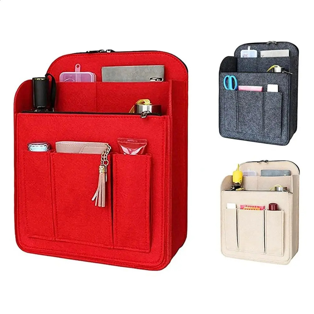MultiPocket Insert Bag Organizer for Backpack Storage Bag Felt Backpack Inner Bag Liner Bag 250909