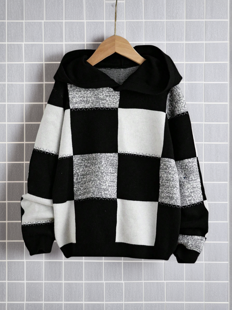 Children's hooded sweater Cozy Childrens Hoodie - Soft Knit Sweater for Kids 3075