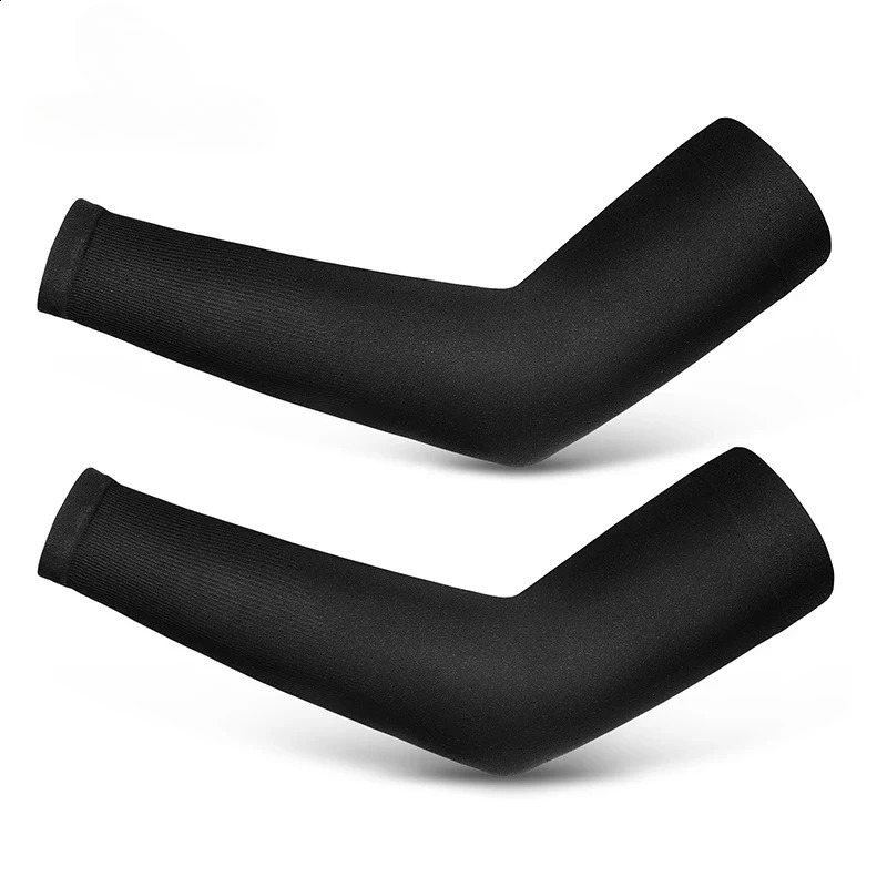 Comfort Fit Ice Fabric Arm Sleeves Breathable QuickDry UV Protection for Running Cycling Outdoor Sports Long Covers 250910