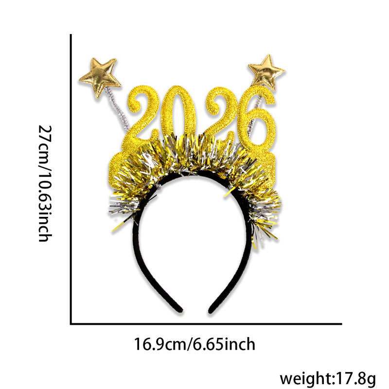 2026 New Shiny Christmas Hair Hoop Festive Christmas Ribbon Hair Hoop Holiday Party Decoration Supplies