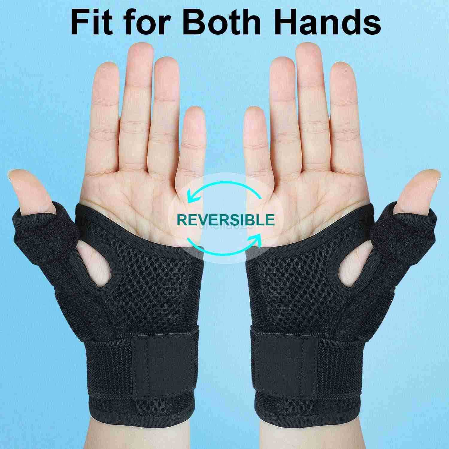 Thumb Splint for Left Right HandThumb Spica Support Brace Wrist Stabilizer for Pain Carpal Tunnel Sprains Arthritis Tendonitis Tenosynovitis with Adju