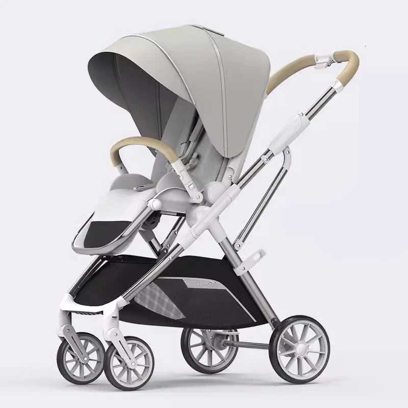 New Arrival High View Portable Baby Stroller Ergonomics Seat Bassinet for Newborn One Hand to Recline Pram W250910