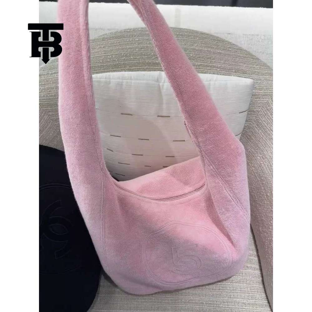 TB BHULAMTE New trend fashion multi-functional pink towel fabric concave design niche single-shoulder bag luxurious designer bag simple and versatile