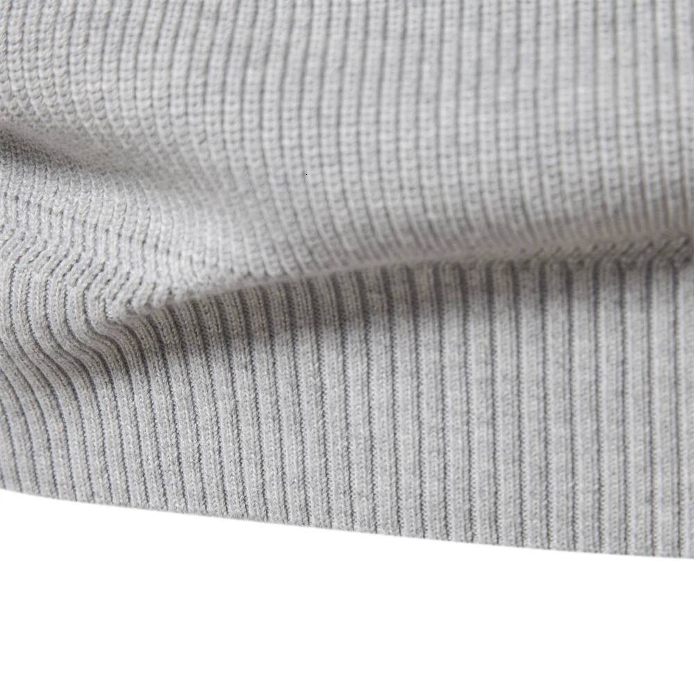 2023 New Autumn Cotton Zipper Cardigans for Fashion Casual Social Sweaters High Collar Warm Winter Knitted Sweater Men dongdumaoyi