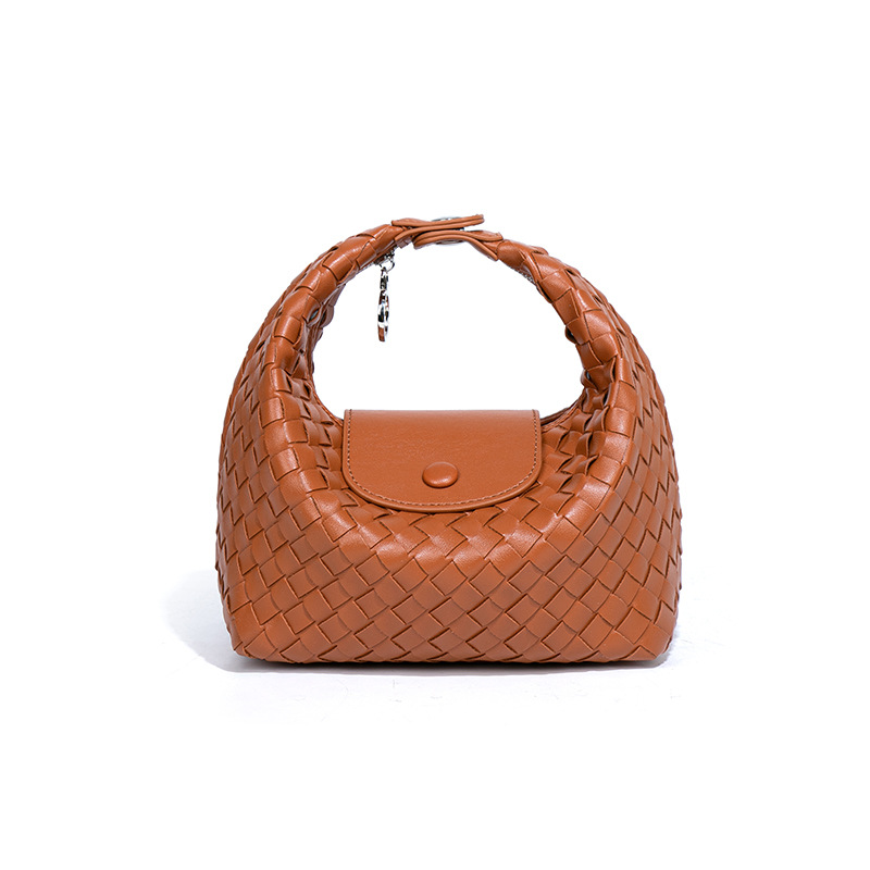 Designer 2025 New Woven Purse Fashion Shoulder Crossbody Tote Moon Dumpling Mini Evening Bag