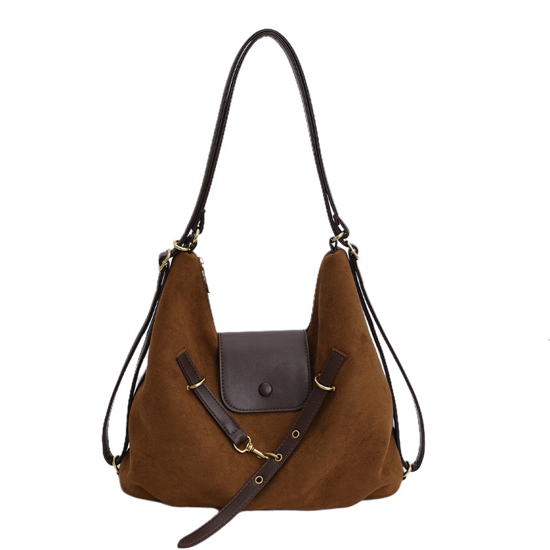 Free shipping designer Autumn Suede Large Capacity Tote Bag for Women New Simple Shoulder Bag New Women Bag Multifunctional Backpack