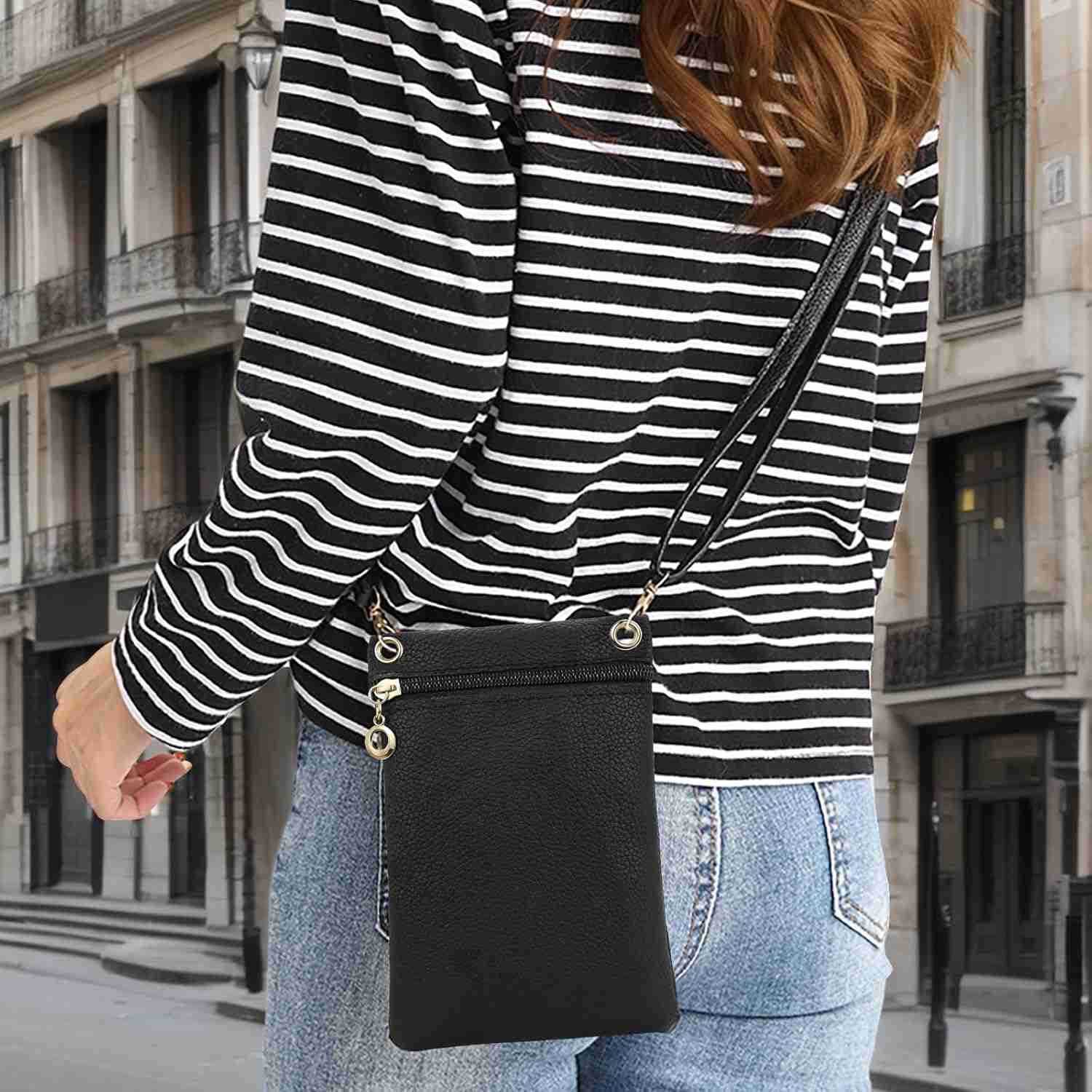 Cell Phone Purse PU Leather Phone Bag Cell Phone Wallet for Women and Girls Crossbody Phone Purse for Shopping Z250910