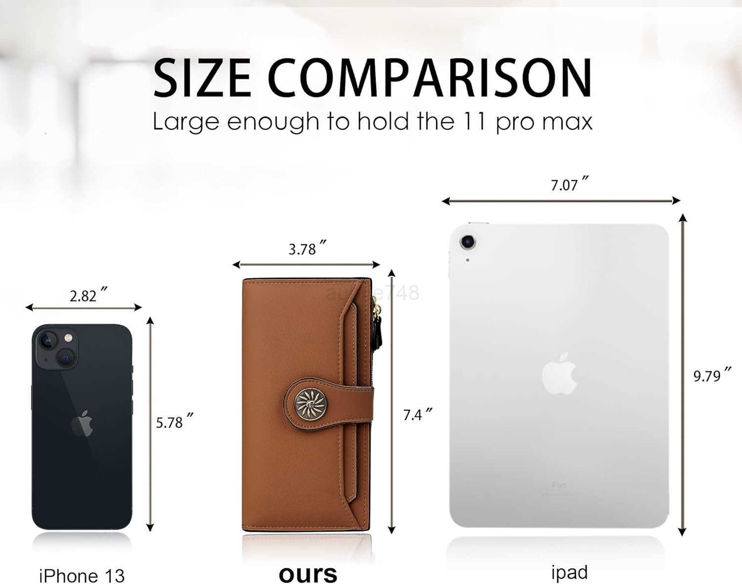 Travelambo Gifts for Mom Wallets Women RFID Large Capacity Luxury Waxed Leather Clutch Wallet Multi Card OrganizerZ250910
