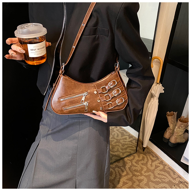 2025 Autumn New Underarm Bag Spicy Girl Style Fashion Retro Light Luxury Versatile Niche Design Casual Women's Shoulder Bag Designer Bag