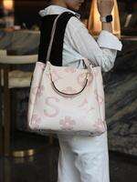 Women's Fashionable Floral Emed Set, Including Large Capacity Handbag & Crossbody Bag, Trendy Versatile Daily Commuting Bag Set