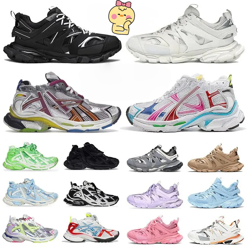 designer shoes track runners 3.0 7.0 7.5 shoes men sneakers same gender design mesh splicing leather breathable and comfortable luxury loafers women shoes