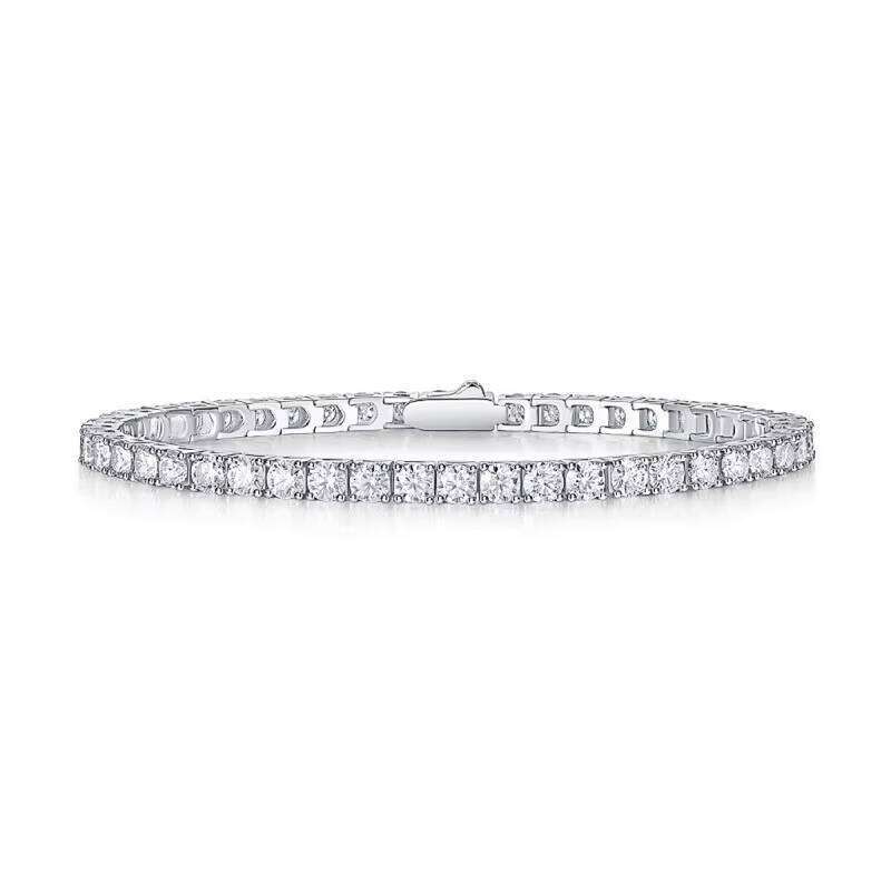 2023 Tennis Sterling Sier Moissanite Bracelet Women Men