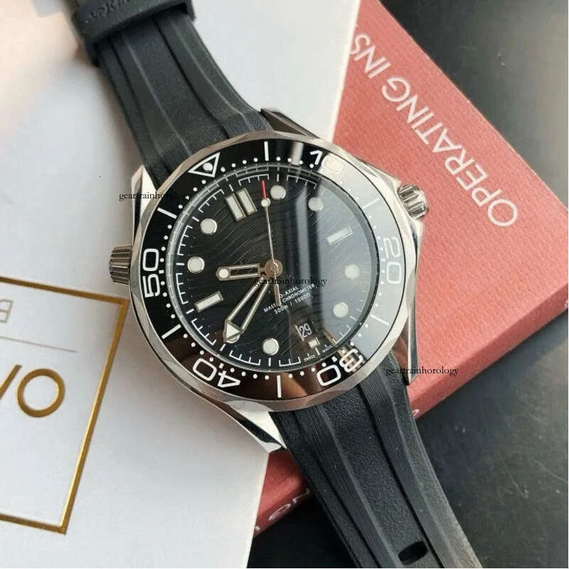 Top quality sea master 007 mens watch masterprofessional designer men diver 300m super clone watches 8800 movement sapphire glass with box NL7J