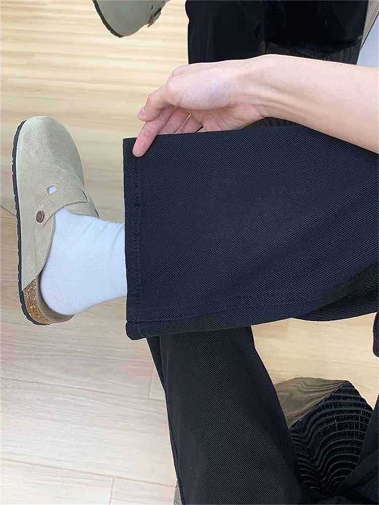 Botvotee Black Jeans for Women Wide Leg Straight Denim Pants Korean Fashion Y2k High Waisted Mom Jeans Z250910