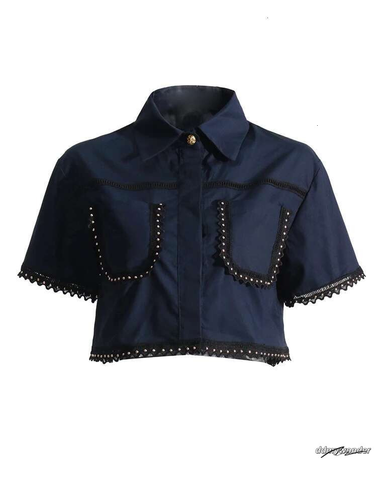 Solid Summer Two Piece Sets For Women Lapel Short Sleeve Tops High Waist A E Skirt Slim Set Female Fashion New