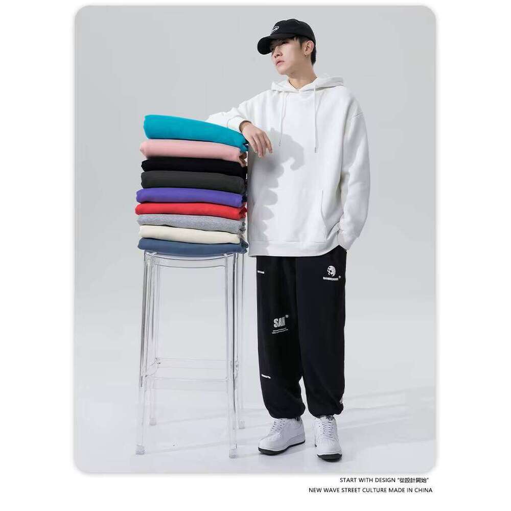 280gsm Printed Logo Cotton Men's High-Quality Oversized Hoodie