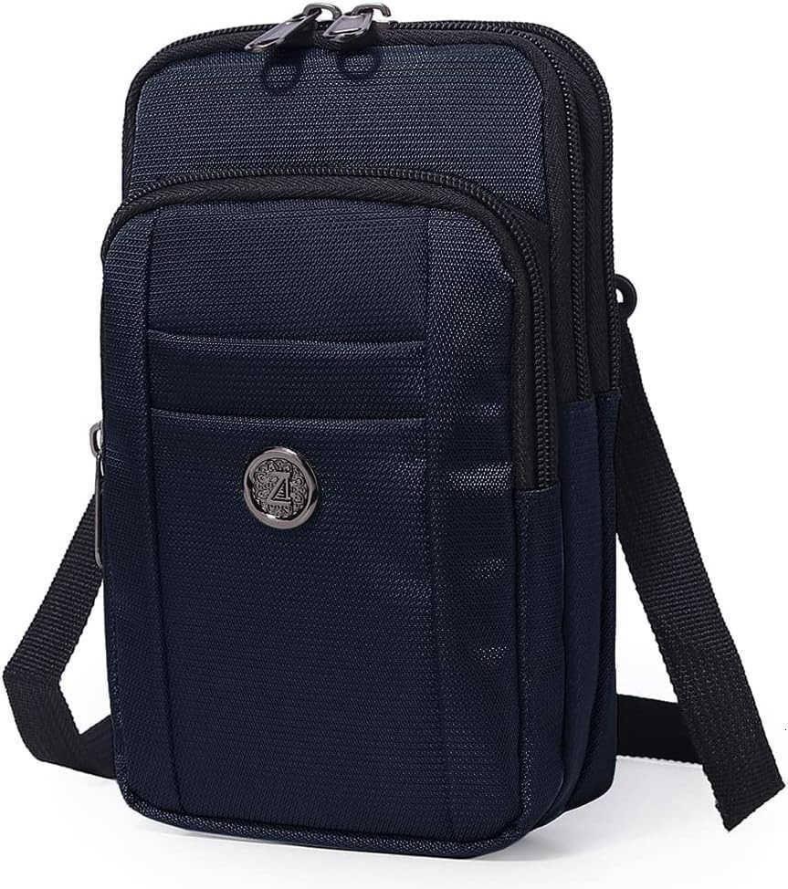 Oxford Fabric Multifunction Smart Phone Bag Case One Shoulder Waist Bag Diagonal Outdoor Cross Bag Z250910