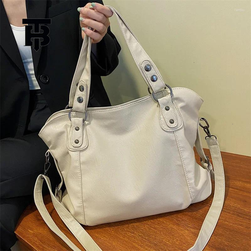 TB BHULAMTE Classic Soft Leather Large Women's Bag Evening Wear 2025 Trend Large-capacity Fashionable Women's Commuter Shopping Handbag Desi