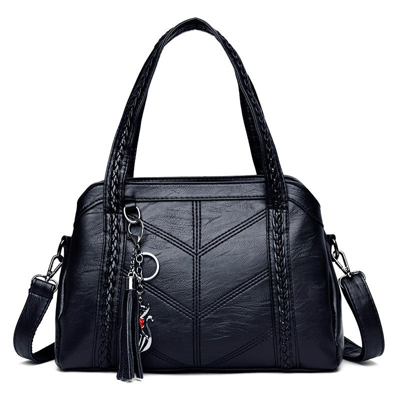 Free shipping designer New Woven Tote Bag for Women Trendy Large Capacity Mom Tassel Handbag Shoulder Bag Crossbody Bag