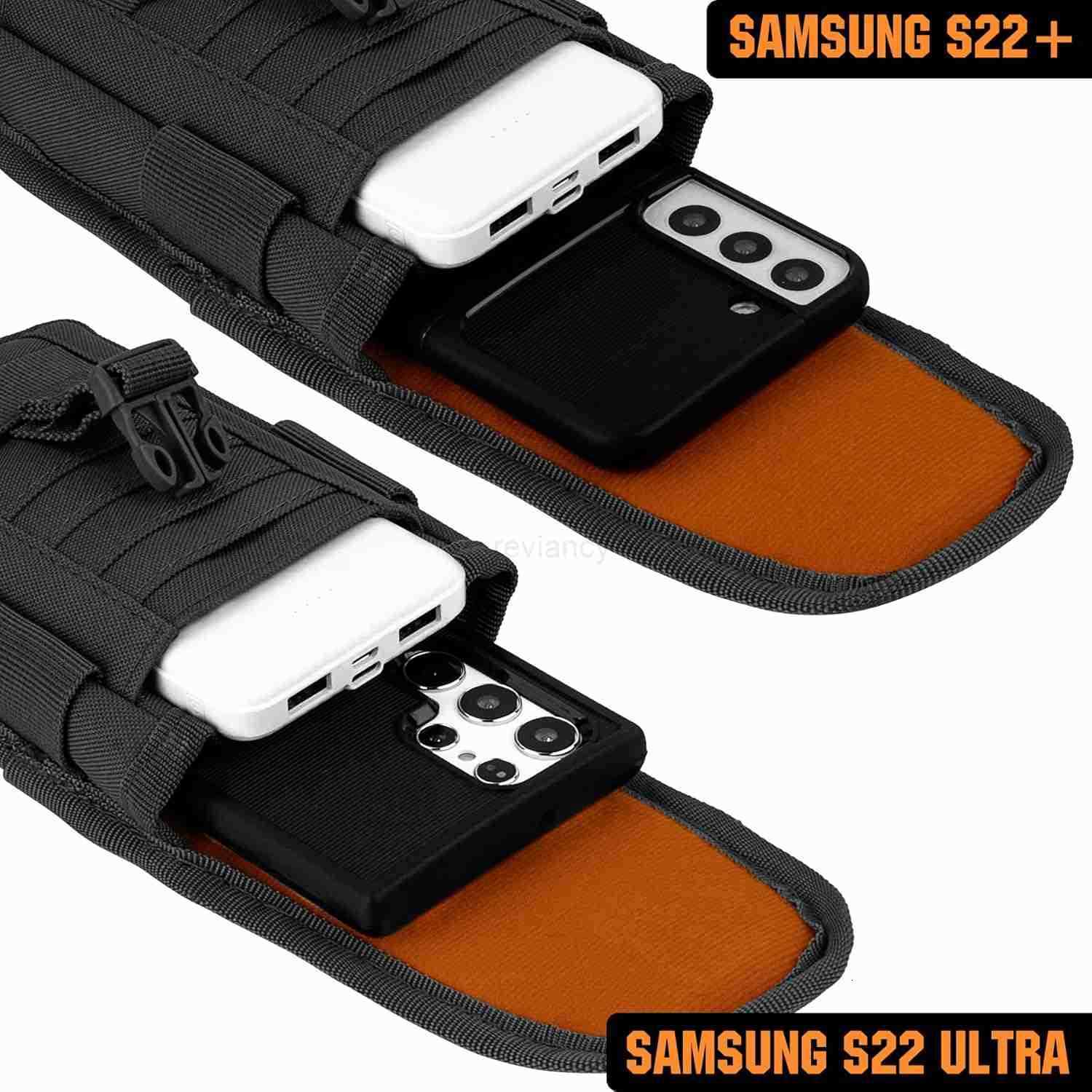 Tactical Phone Holster Pouch Tactical Smartphone Pouches Cellphone Case Molle Gadget Bag Molle Attachment Belt Holder Waist Bag for 4769 with US Flag 