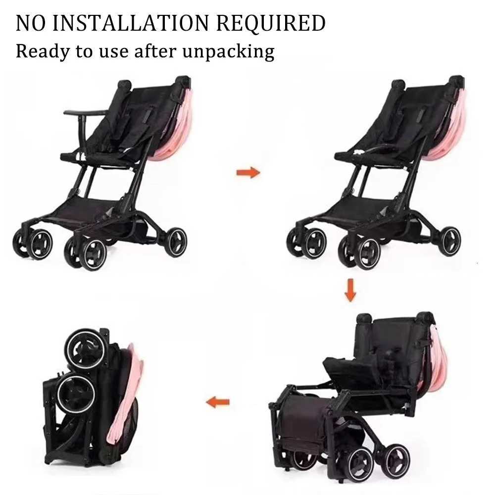 Lightweight Baby Stroller It Can Be Taken On The Plane Rapid Contraction Baby Stroller Travel Baby Stroller With Shoulder Straps W250910