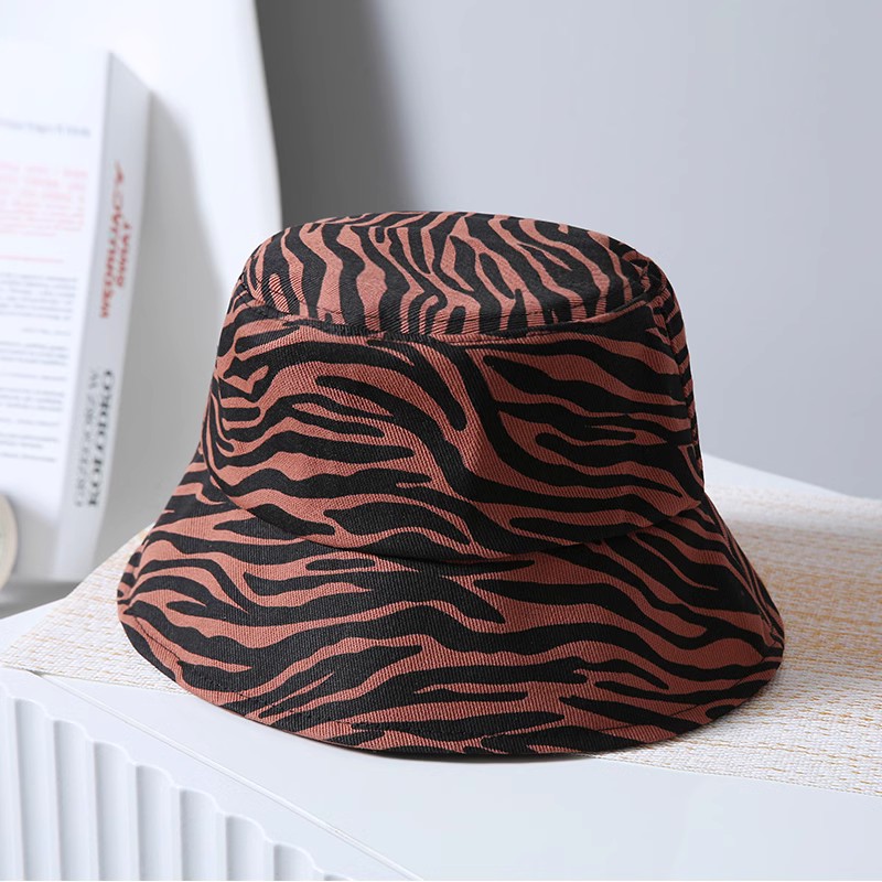 Pure cotton all-over printed striped fisherman hat stylish unisex graffiti versatile sun protection bucket hat for spring and summer, sunshade hat