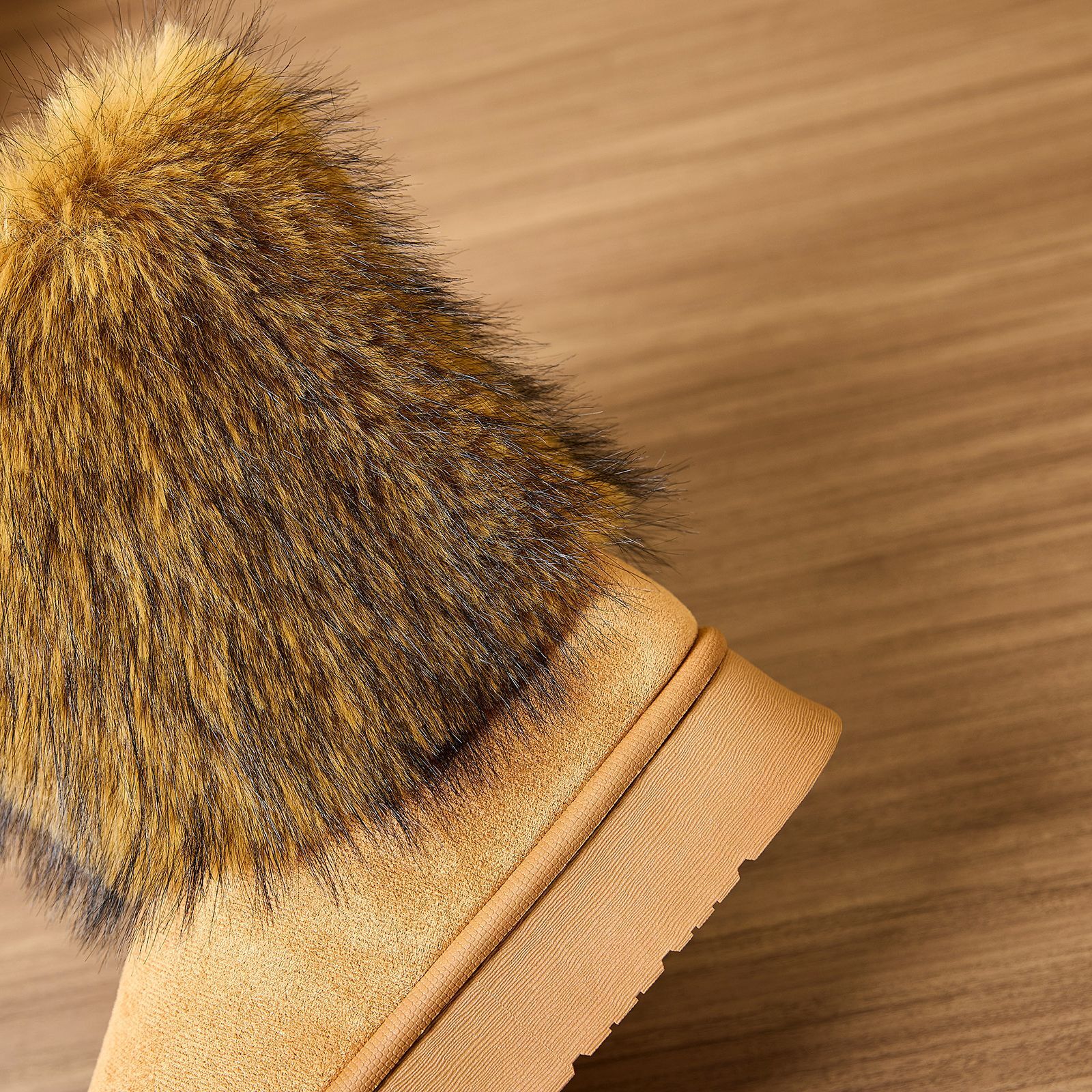 2025 New Designer Shoes Thick Soled Long Cotton Wool Slippers Warm Outdoor Mid Calf Snow Boots for Women