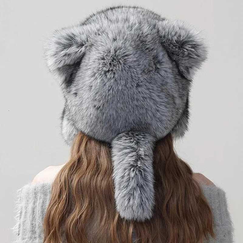 Women s Cozy Faux Fur Beanie with Stylish Color Block Design for Cold Weather Adventures and Outdoor FunXJ250910