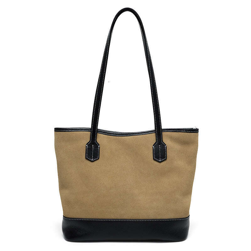 Luxury bag New Commuting High End Genuine Leather Tote Large Capacity Women s Silk Glossy Matte Cowhide Shoulder Bag