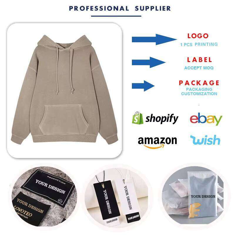High-Quality 100% Cotton Washed Streetwear 420g Heavyweight French Terry Hoodie
