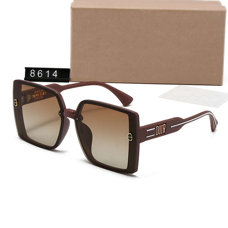 New Frameless D Brand Simple Fashion Versatile Trendy Sunglasses for Women TikTok Internet Celebrity Same Style 8614