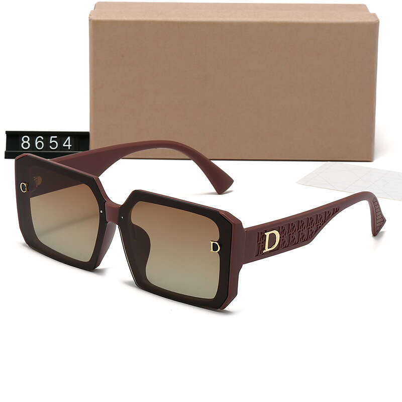 New Women's High-End Fashion Large Square Korean Trendy Internet Celebrity Street Style Sunshade Sunglasses 8654