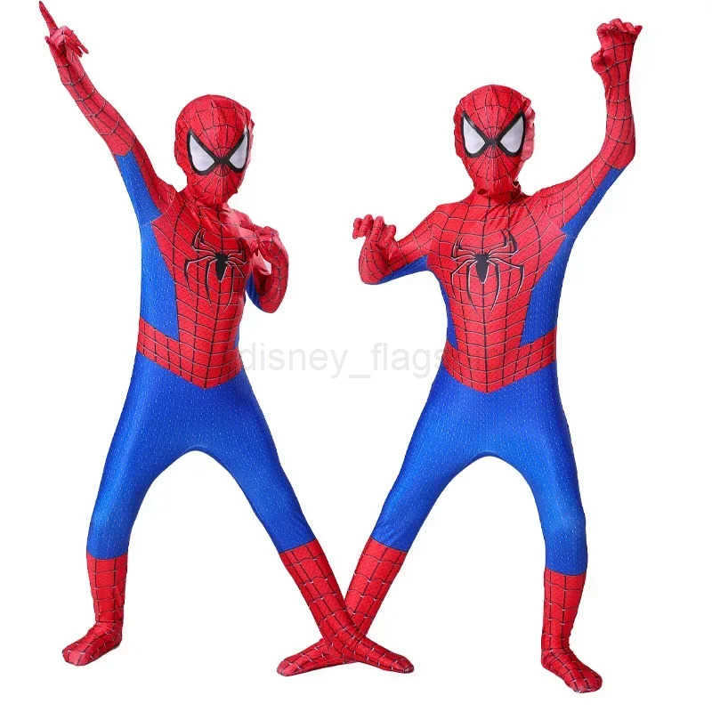 Disney Spiderman Cosplay Fantasy Costumes Jumpsuit for Boys Girls Miles Morales Superhero Halloween Carnival Zentai BodysuitXJ250910