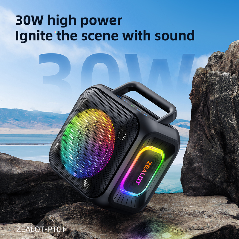PT01 Home-Friendly Portable Bluetooth Speaker Crystal-Clear Vocals Easy Pairing USB Charging Ideal for Movie Nights Cooking Relaxing at Home.